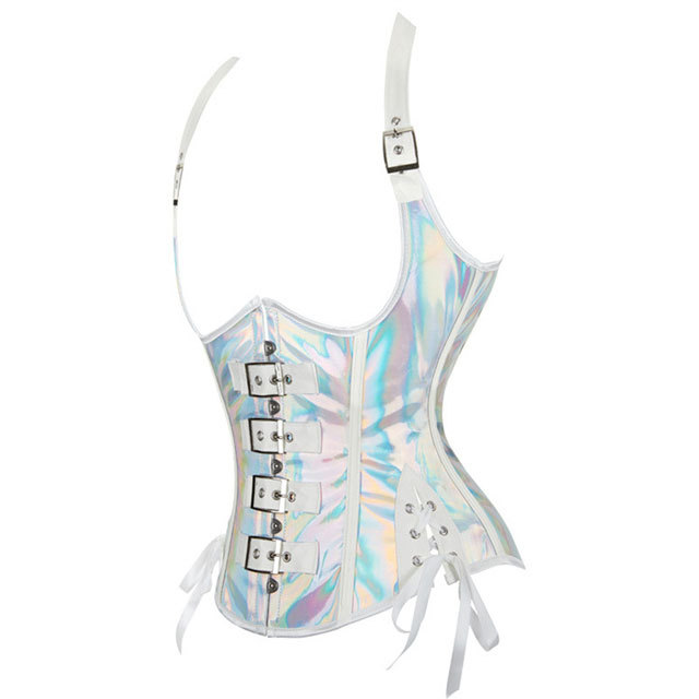 Lace-Up Sides Leather Waistcoat Corset