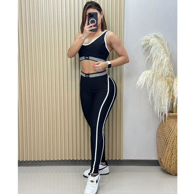 Skinny Tank Top Sport Pants Suit