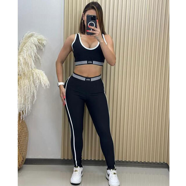 Skinny Tank Top Sport Pants Suit