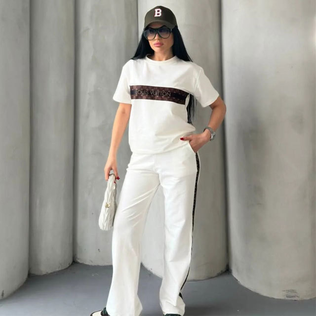 Printed Women Fashion Pants Suit