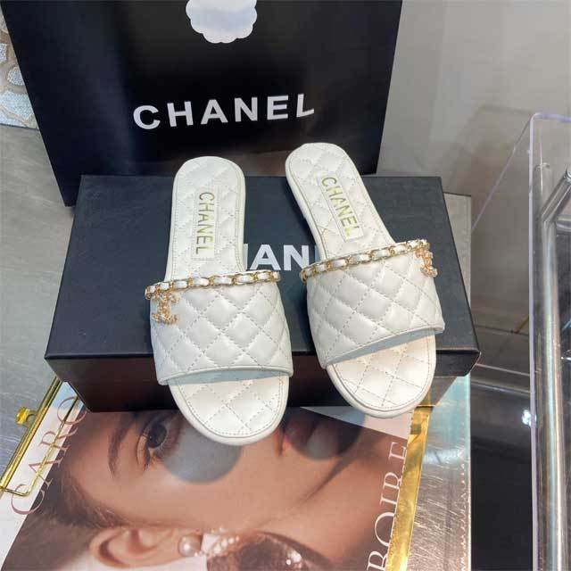 Fashion Leather Women Casual Slipper