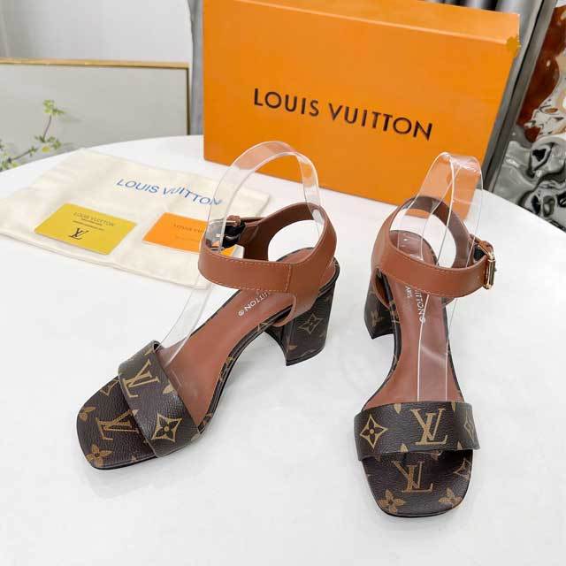 Leather Printed Fashion Chunky Sandals