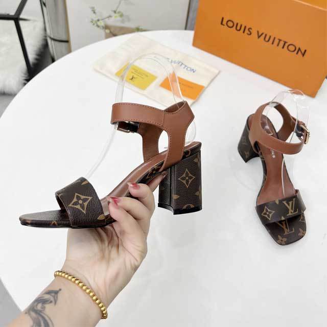 Leather Printed Fashion Chunky Sandals