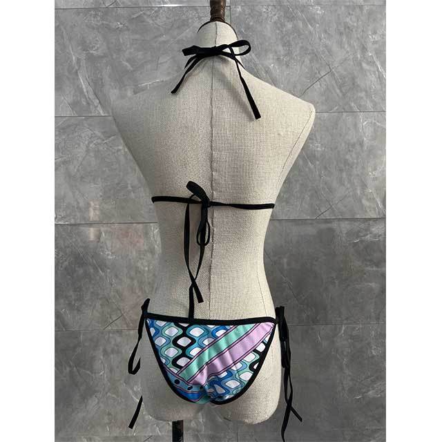 Geometric Printed Swimwear Bikinis Set