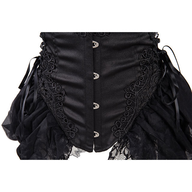 Lace Embroidery Overbust Corset Dress
