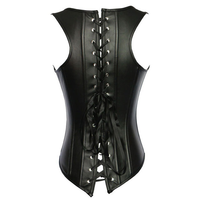 Leather Fashion Women Waistcoat Corset