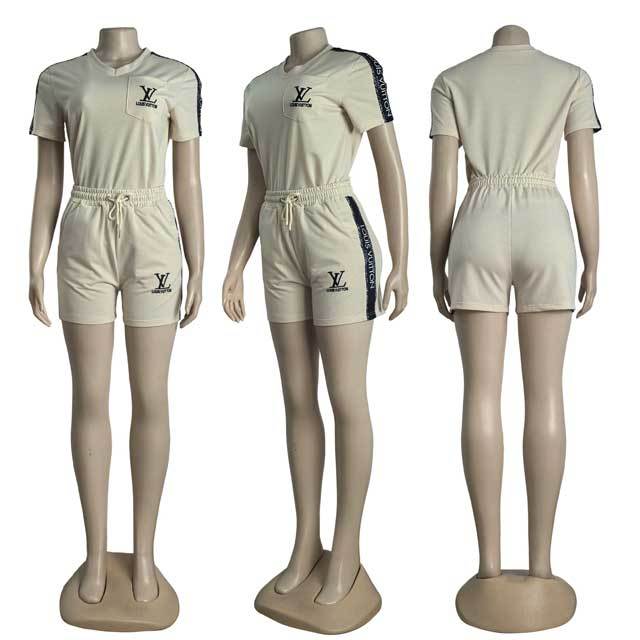 Embroidery Fashion Women Casual Short Set