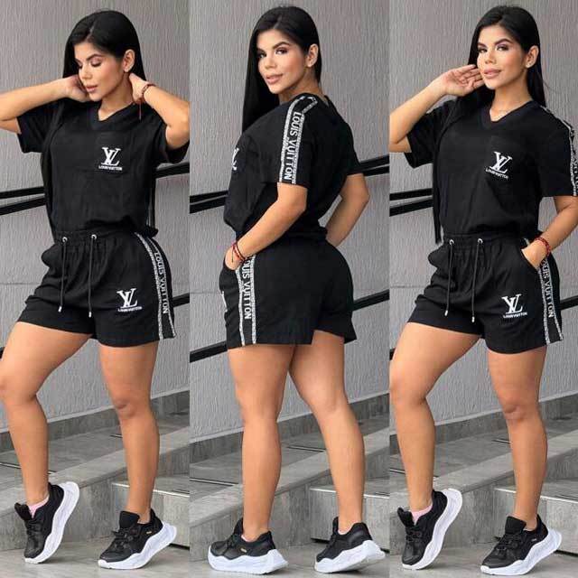 Embroidery Fashion Women Casual Short Set