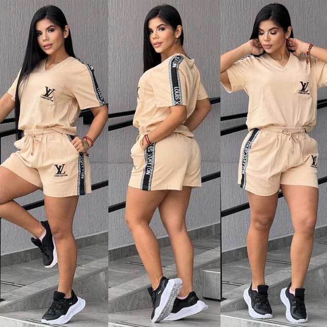 Embroidery Fashion Women Casual Short Set