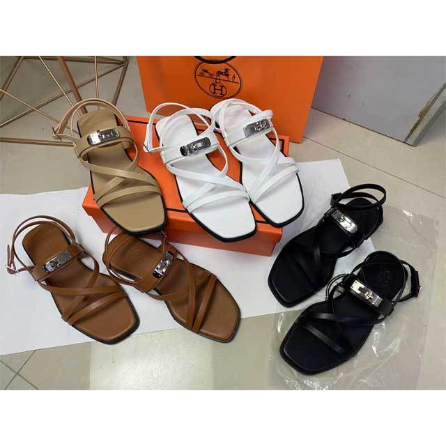 Ankle Strap Leather Beach Flat Sandals