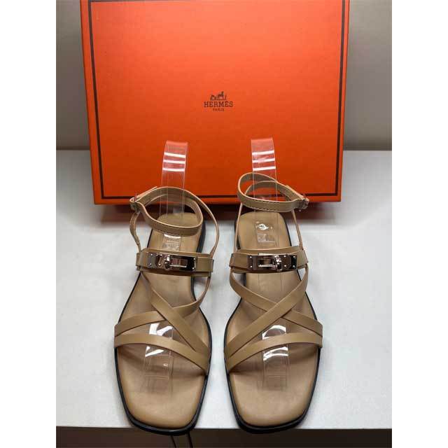 Ankle Strap Leather Beach Flat Sandals