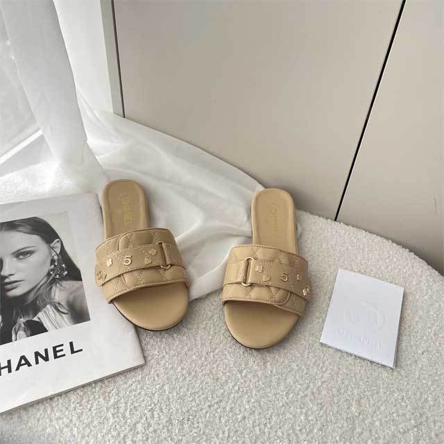 Leather Fashion Women Beach Slides