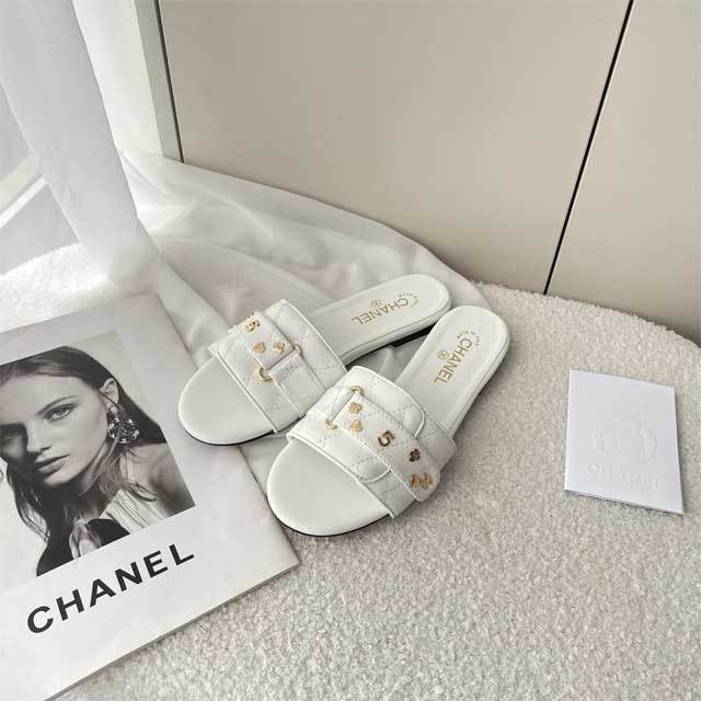 Leather Fashion Women Beach Slides