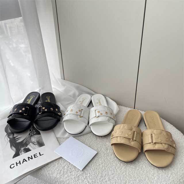 Leather Fashion Women Beach Slides