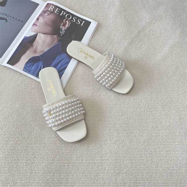 Pearl Fashion Summer Beach Slides