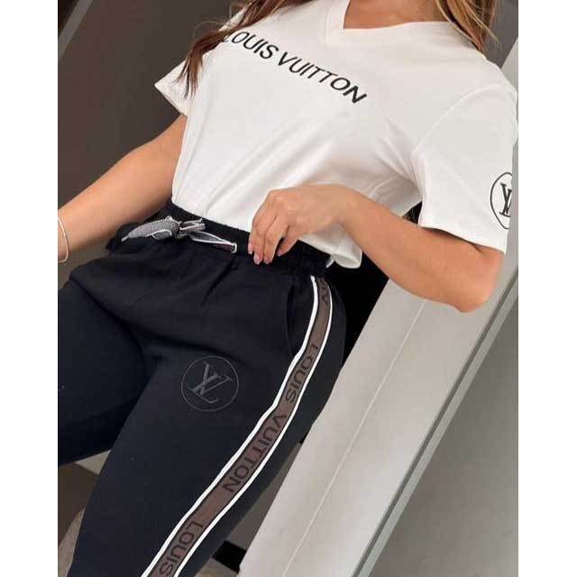 Embroidery Top Casual Jogging Suit