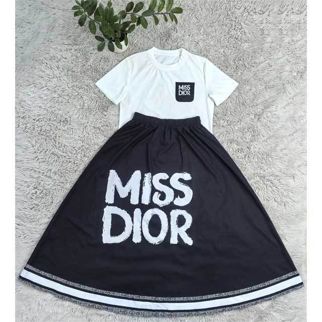 Printed High Waist Maxi Skirt Set