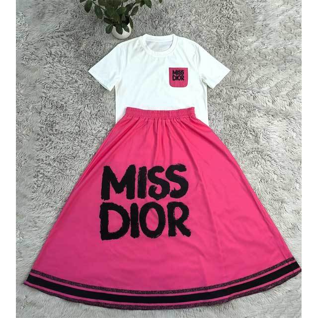 Printed High Waist Maxi Skirt Set