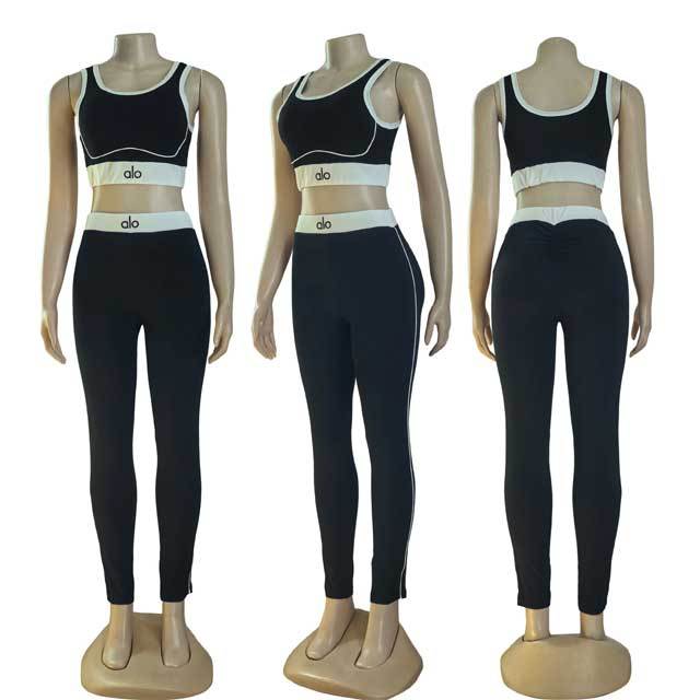 Skinny Tank Top Casual Tracksuit Set