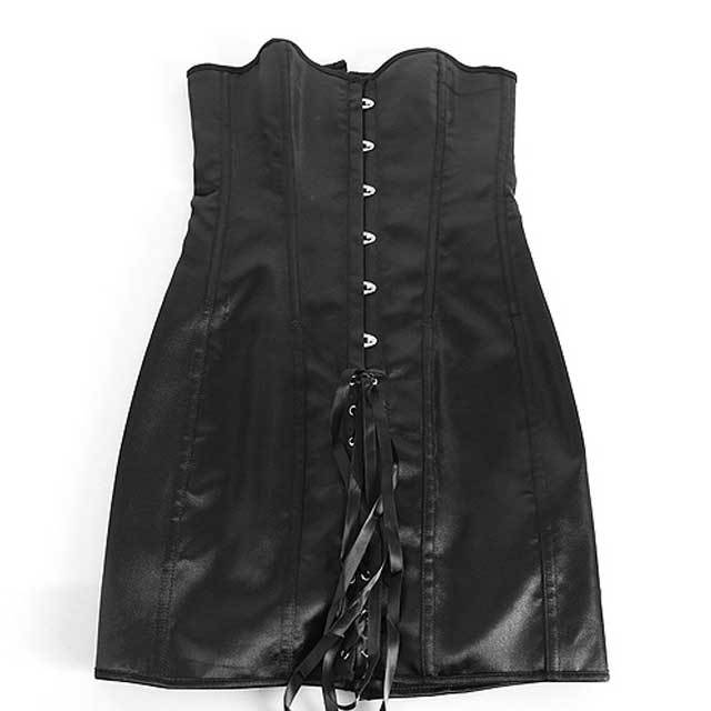 Lace-Up Overbust Corset Dress