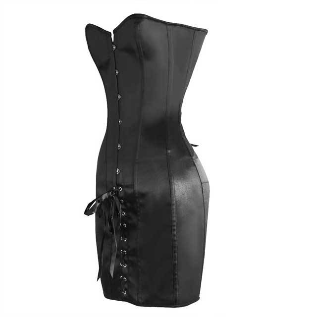 Lace-Up Overbust Corset Dress