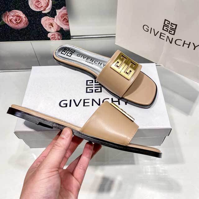 Fashion Logo Women Flat Slides