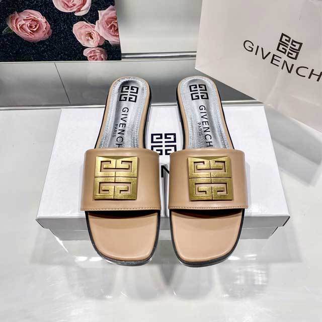 Fashion Logo Women Flat Slides