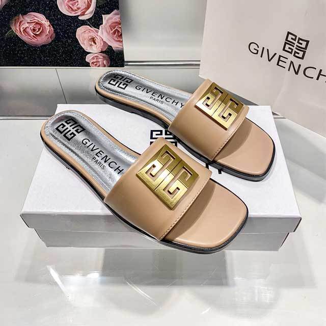 Fashion Logo Women Flat Slides
