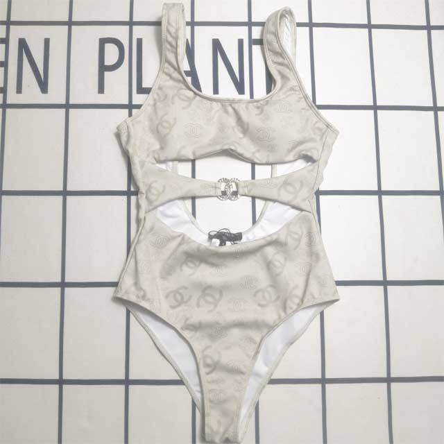 Hollow Out Printed Sexy One Piece Swimwear
