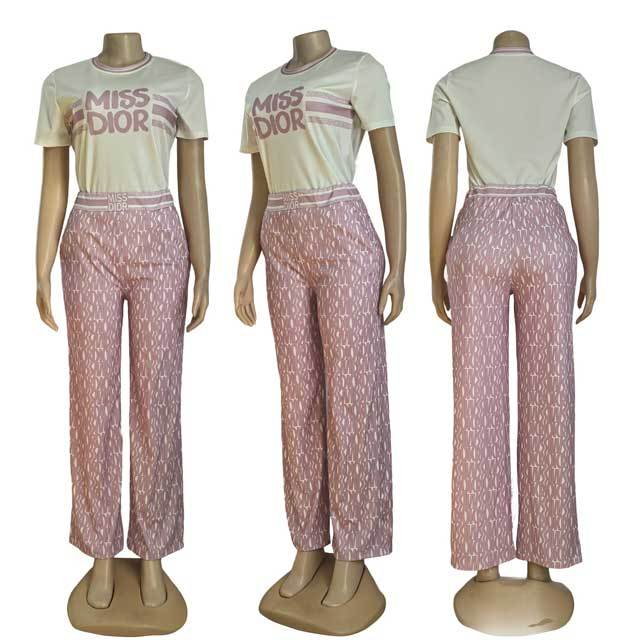 Printed Casual Pants Suit