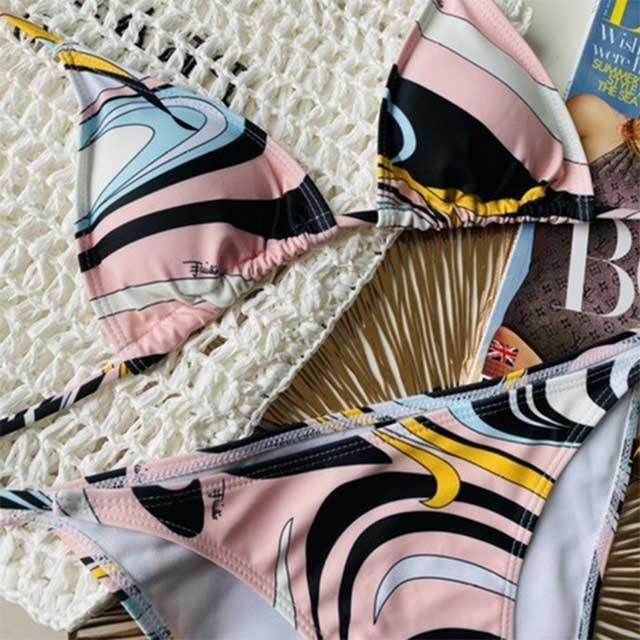 Chic Printed Luxury Design Bikinis Swimsuit