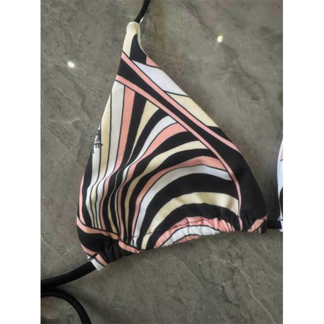 Chic Printed Swimwear Bikinis Scarf Set