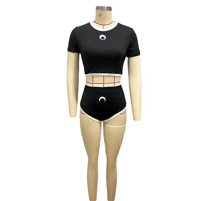 Color Block Printed Slim Fit Mini Short Set