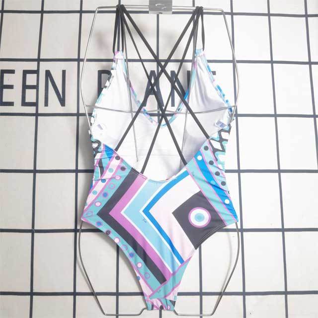Crisscross Open Back Sexy One Piece Swimsuit