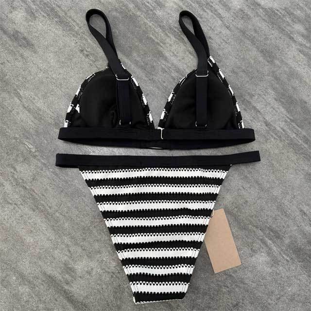 Fashion Striped Sexy Bikini Set