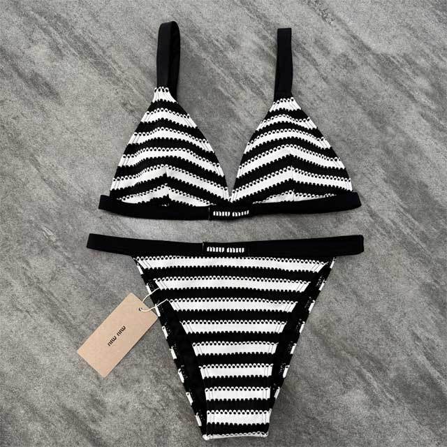 Fashion Striped Sexy Bikini Set