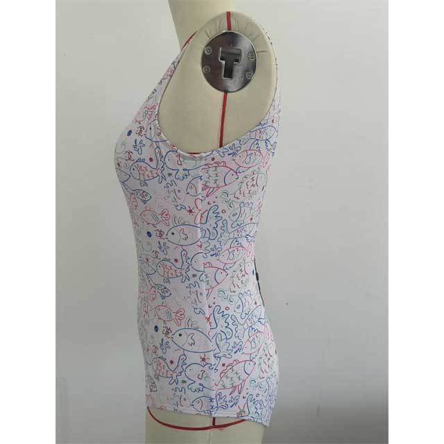 Printed Backless Sexy One Piece Swimwear