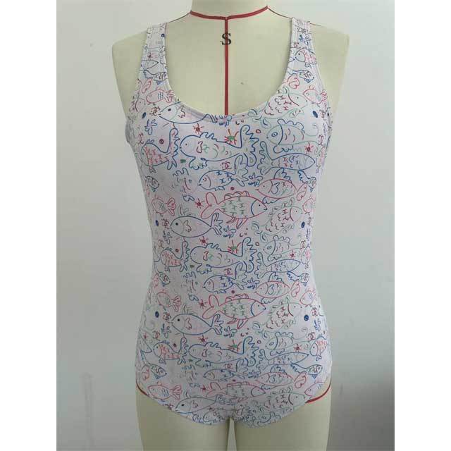 Printed Backless Sexy One Piece Swimwear