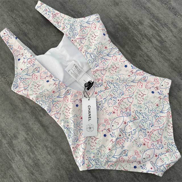 Printed Backless Sexy One Piece Swimwear