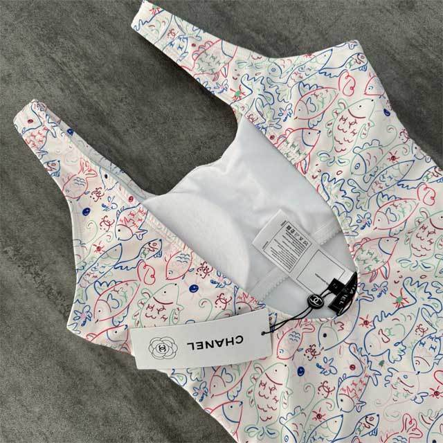 Printed Backless Sexy One Piece Swimwear