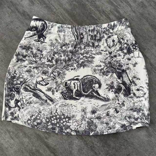 Printed Strappy Bikini With Skirt Set