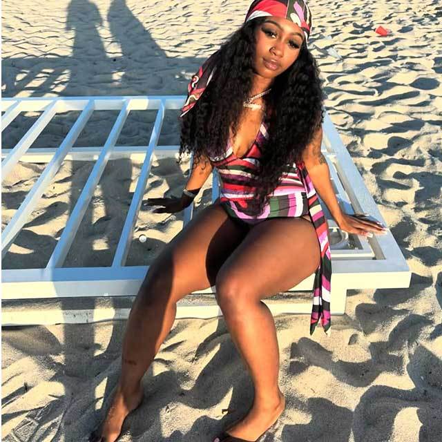 Printed V Neck One Piece Swimsuit Scarf Set