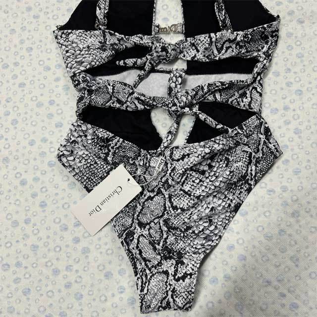 Snakeskin Hollow Out Sexy One Piece