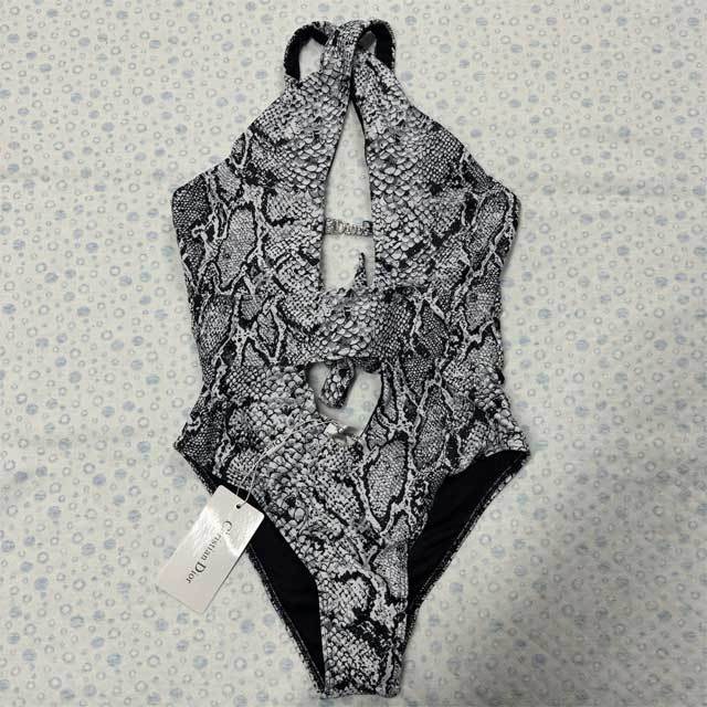 Snakeskin Hollow Out Sexy One Piece