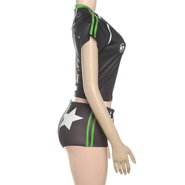 Printed Casual Style Two Pieces Short Set