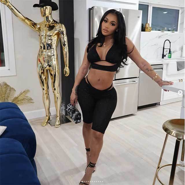 Cut Out V Neck Crop Top Slim Short Set