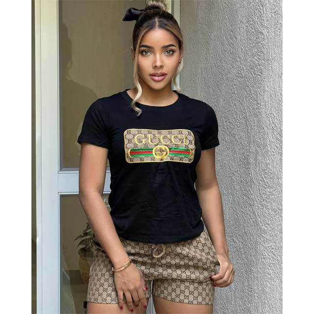 Fashion Embroidery Casual Two Piece Set
