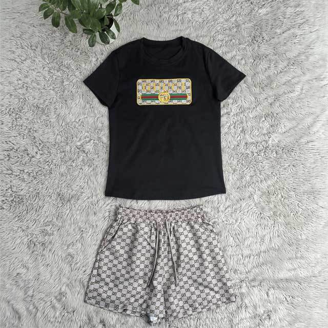Fashion Embroidery Casual Two Piece Set