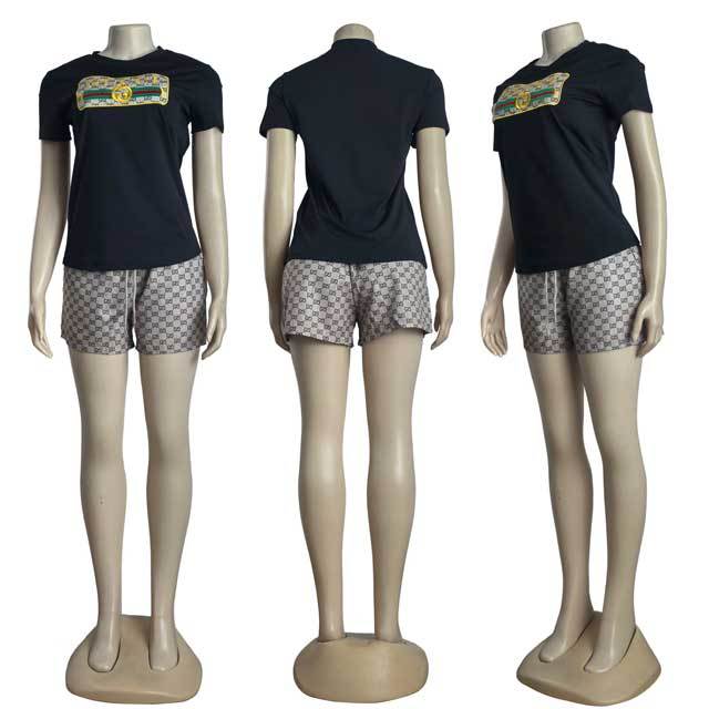 Fashion Embroidery Casual Two Piece Set