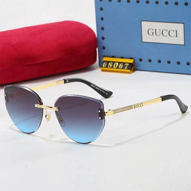 Cat Eye Shape Frameless Unisex Glasses